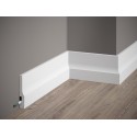 LISTWA PRZYPODŁOGOWA QS009P ONE PREMIUM MARDOM DECOR SZTUKATERIA WSPÓŁCZESNA GŁADKA BIAŁA NOWOCZESNA ODPORNA