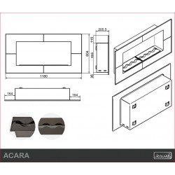 Biokominek Acara Brick