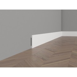 MD013P GŁADKA I LAKIEROWANA BIAŁA LISTWA PRZYPODŁOGOWA MARDOM DECOR ELITE 10 CM LISTWY POMALOWANE LAKIEREM SUPREMESATIN
