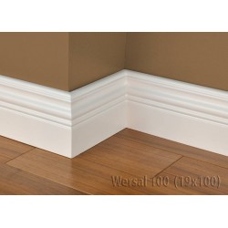 WERSAL 100, LAGRUS, BIAŁA, LAKIEROWANA, LISTWA PRZYPODŁOGOWA MDF, LAKIEROWANE MDF, PRODUCENT LISTEW MDF, BIAŁE LISTWY MDF,