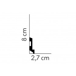 MD024, MARDOM DECOR, LISTWA PRZYPODŁOGOWA, POLIMEROWA, NOWOCZESNA, GŁADKA, WYTRZYMAŁA, WODOODPORNA, BIAŁA, LISTWY, PRZYPODŁOGOWE