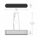 PODŁUŻNA LAMPA WISZĄCA, PRINCE ZUMALINE, P0360-06D-F4AC, LAMPY ZUMALINE, LAMPY Z KRYSZTAŁKAMI, DEKORPLANET, SKLEP Z OŚWIETLENIEM