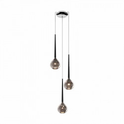 Zuma Line LIBRA, LAMPA WISZĄCA, MD2128A-3S, LAMPA WISZĄCA POTRÓJNA, LAMPY WISZĄCE ZUMALINE, DEKORPLANET, SREBRNA LAMPA, DYMIONA 