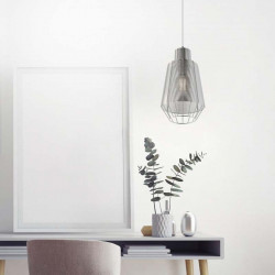 WIRE LAMPA WISZĄCA, Zuma Line, SREBRNA/SILVER, MD1712-1A-SILVER, srebrna lampa zumaline, wiszące lampy zumaline, wire zumaline,