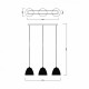 LAMPA WISZĄCA PICO, pico, lampy wiszące, MD9023-3B BLACK, Zuma Line, oświetlenie, potrójna lampa, nowoczesna, elegancka