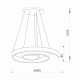 Zuma Line FALCON LAMPA WISZĄCA BIAŁA/WHITE 003064-0091 1520000213, LAMPY ZUMALINE, LAMPY WISZĄCE ZUMALINE, NOWOCZESNA LAMPA ZUMA