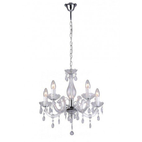 Magnolia, Zuma Line MAGNOLIA RLD94016-5A, BIAŁA LAMPA WISZĄCA MAGNOLIA, BIAŁA LAMPA GLAMOUR, 