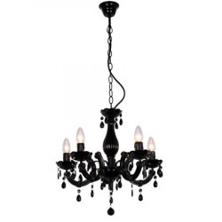 Zuma Line MAGNOLIA RLD94016-5B, LAMPA WISZĄCA CZARNA, ZUMA LINE MAGNOLIA, CZARNA LAMPA WISZĄCA, CZARNA LAMPA ZUMALINE,