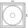 KASETON ŚCIENNY, W122 ORAC DECOR, PANEL ŚCIENNY, 3D PANEL, DEKORACYJNE PANELE ŚCIENNE, KASETONY SUFITOWE, POLIURETANOWE PANELE, 