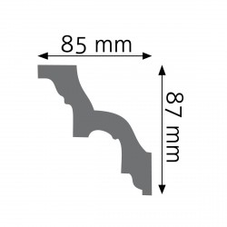 MALOWANA, LISTWA PRZYSUFITOWA, LGZ-01, CREATIVA, DEKORACJA, SZTUKATERIA, WEWNĘTRZNA, ZDOBIONA, ORNAMENTOWANA