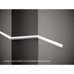 LISTWA ŚCIENNA, QL022 MARDOM DECOR, ScratchShield MARCOM DECOR, LISTWA DEKORACYJNA ŚCIENNA, NOWOCZESNA LISTWA ŚCIENNA, TWARDA LI