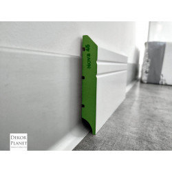 BIAŁA LISTWA MDF, NOVA 45 LAGRUS PLUS, LISTWA PRZYPODŁOGOWA MDF, WODOODPORNA LISTWA MDF, BIAŁE LISTWY MDF, LISTWY LAGRUS