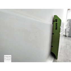 BIAŁA LISTWA MDF, NOVA 45 LAGRUS PLUS, LISTWA PRZYPODŁOGOWA MDF, WODOODPORNA LISTWA MDF, BIAŁE LISTWY MDF, LISTWY LAGRUS
