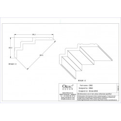 LISTWA PRZYSUFITOWA, C392 ORAC DECOR, LISTWY SUFITOWE, GZYMS SUFITOWY, MASKOWNICA KARNISZA, LISTWY GZYMSOWE SUFITOWE,