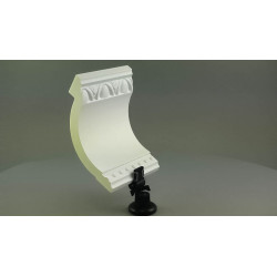 LISTWA SUFITOWA, MDA040, Mardom Decor, delikatnie, zdobiona ornamentami, sztukateria, wewnętrzna, klasyczna, łukowata, wytrzymał
