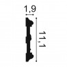 PROFIL ŚCIENNY FLEX P7020F LUXXUS ORAC DECOR, SZTUKATERIA, ELASTYCZNA, GIĘTKA, KLASYCZNA, Z ORNAMENTEM, WODOODPORNA