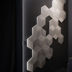 W105, PANEL ŚCIENNY 3D, ROMB, ORAC DECOR, LUXXUS, ROMBUS, DEKORACJE, DEKORACJA, ŚCIENNA, GŁADKA, GEOMETRYCZNE FIGURY, NOWOCZESNY