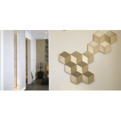 W105, PANEL ŚCIENNY 3D, ROMB, ORAC DECOR, LUXXUS, ROMBUS, DEKORACJE, DEKORACJA, ŚCIENNA, GŁADKA, GEOMETRYCZNE FIGURY, NOWOCZESNY