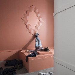 W105, PANEL ŚCIENNY 3D, ROMB, ORAC DECOR, LUXXUS, ROMBUS, DEKORACJE, DEKORACJA, ŚCIENNA, GŁADKA, GEOMETRYCZNE FIGURY, NOWOCZESNY