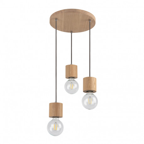 TRONGO 7061374R DREWNIANA LAMPA WISZĄCA SPOTLIGHT