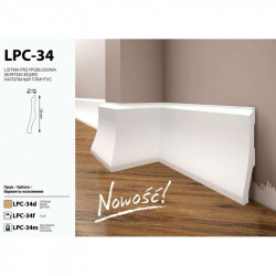LISTWY PRZYPODŁOGOWE BIAŁE, LPC-34M CREATIVA, LISTWA PRZYPODŁOGOWA, LISTWY PODŁOGOWE BIAŁE, LISTWA PODŁOGOWA, LISTWY PODŁOGOWE, 