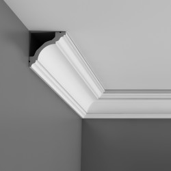 Orac Decor C213 Luxxus elegancki biały gzyms lekki wytrzymały i łatwy w montażu