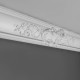 GZYMS C338A LUXXUS ORAC DECOR ZDOBIONE LISTWY SUFITOWE, SZTUKATERIA, ZDOBIONA SZTUKATERIA, ZDOBIONE LISTWY