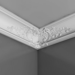 GZYMS C338B LUXXUS ORAC DECOR ZDOBIONA LISTWA SUFITOWA, SZTUKATERIA ORNAMENTOWA, PIĘKNIE ZDOBIONA LISTWA, KLASYCZNE LISTWY SUFIT