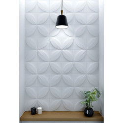 FLOWER, PANEL, 3D, NMC, ARSTYL, ścienne dekoracje, dekoracje ścienne, poliuretan, panele, 3d, sztukateria