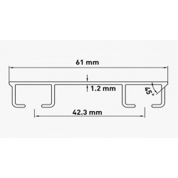 SZYNY KARNISZOWE ALUMINIOWE, CH II CREATIVA KARNISZE ALUMINIOWE PODWÓJNE, SZYNY KARNISZOWE PODWÓJNE, DEUTOROWE SZYNY SUFITOWE, S