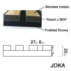 JOKA COPPER, panele akustyczne, panele wygłuszające, panel akustyczny, joka, panele na ścianę, panele na ścianie, panele ścienne