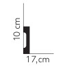 MD009P LISTWA PRZYPODŁOGOWA MARDOM DECOR ELITE PREMIUM MALOWANE LAKIEREM SZTUKATERIA GŁADKIE LISTWY PODŁOGOWE PROSTE