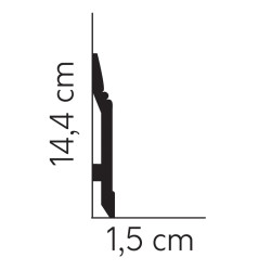 LISTWA PRZYPODŁOGOWA, MD361P, MARDOM DECOR, ELITE, PREMIUM, SZTUKATERIA, NOWOCZESNA, PODŁOGOWA, WYSOKA, biała, listwy, cokoły
