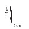 LISTWA PRZYPODŁOGOWA, MD361P, MARDOM DECOR, ELITE, PREMIUM, SZTUKATERIA, NOWOCZESNA, PODŁOGOWA, WYSOKA, biała, listwy, cokoły
