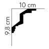 LISTWA SUFITOWA, MDA007, zdobiona, Mardom  Decor, PRESTIGE, KLASYCZNA, ORNAMENTACYJNA, SZTUKATERIA, WEWNĘTRZNA, WYTRZYMAŁA, 