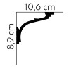 PROSTA LISTWA SUFITOWA MDB110