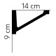 MDB131, MARDOM DECOR, LISTWA SUFITOWA, POLIMEROWA, PRZYSUFITOWA, NOWOCZESNA, SZTUKATERIA, SUFITOWE, PRZYSUFITOWE