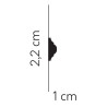 LISTWA ŚCIENNA MD003 MARDOM DECOR Biała gładka z delikatnym wzorem