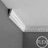 GZYMS FLEX C214F LUXXUS ORAC DECOR ELASTYCZNA SZTUKATERIA, LEKKA, WYTRZYMAŁA, DO MALOWANIA, ZDOBIONA ORNAMENTEM
