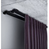 ZS2-200 CREATIVA, CZARNA SZYNA KARNISZOWA, DWUTOROWY KARNISZ, CZARNE SZYNY KARNISZOWE, ALUMINIOWE KARNISZE, DEKORPLANET, karnisz