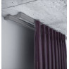 ZS2-250 CREATIVA SZARA SZYNA KARNISZOWA, DWUTOROWY KARNISZ, DEKORPLANET, SZARE SZYNY KARNISZOWE Z ALUMINIUM, karnisze, szyny alu