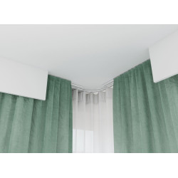 SZYNY KARNISZOWE ALUMINIOWE, CH II CREATIVA KARNISZE ALUMINIOWE PODWÓJNE, SZYNY KARNISZOWE PODWÓJNE, DEUTOROWE SZYNY SUFITOWE, S