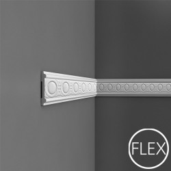 PROFIL ŚCIENNY FLEX P7030F LUXXUS ORAC DECOR, SZTUKATERIA DEKORACYJNA, ELASTYCZNA, GIĘTKA, KLASYCZNA, ŚCIENNE LISTWY, ZDOBIONE