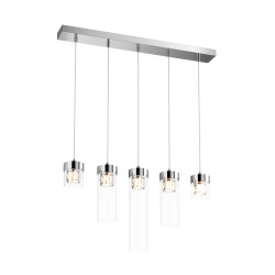 Lampa wisząca chrome p0389-05e-b5ac gem Zuma Line | Dekorplanet