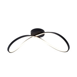 Lampa sufitowa czarna 19600c-bk Erda Zuma Line | Dekorplanet