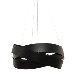 Wisząca lampa tornado 50 cm czarna 1118 Zuma Line | Dekorplanet