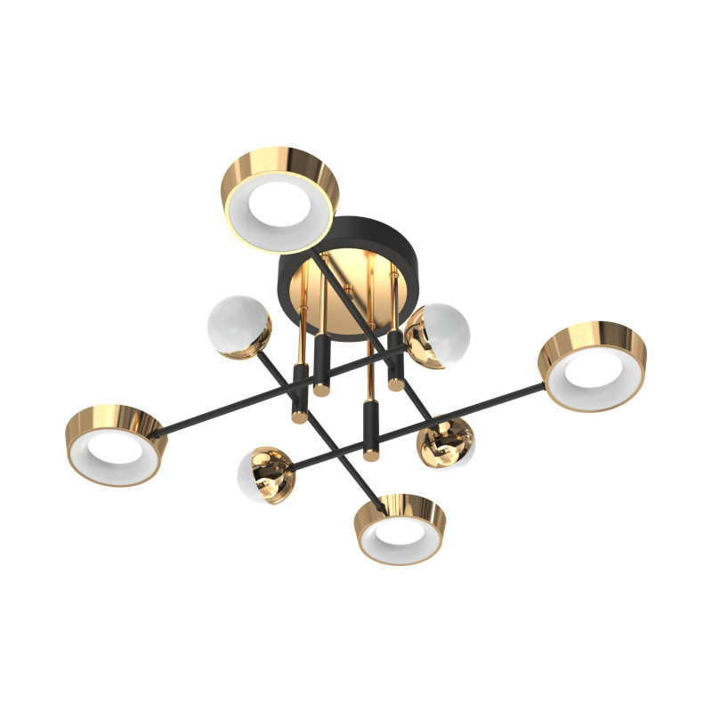 Lampa sufitowa czarno-złota/black-gold mx7170-8-3bgt lara Lampa sufitowa czarno-złota/black-gold mx7170-8-3bgt lara