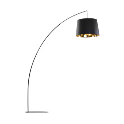 Lampa podłogowa czarno złota 3066 mangri Zuma Line
