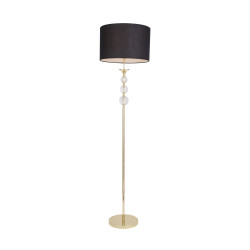 Lampa podłogowa złoto-czarna/gold-black rll93163-1gb Rea II Zuma Line