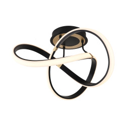 Lampa sufitowa czarno-złota/black-gold mx9717-1-3bgd indigo Zuma Line